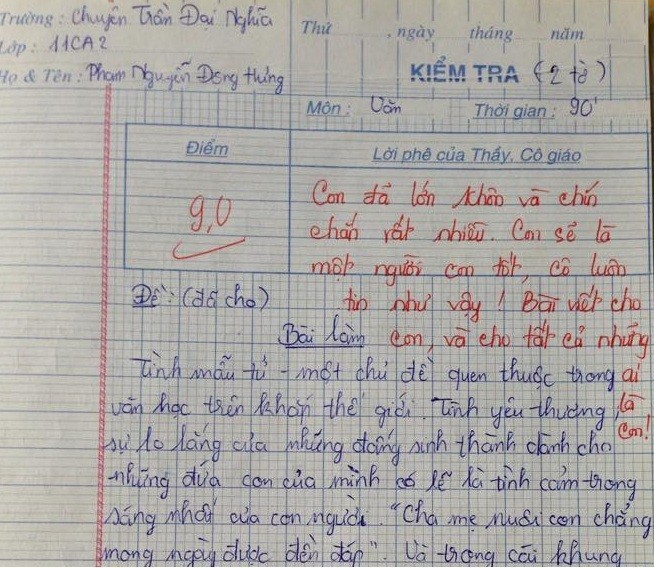 Món cháo mặn đắng của mẹ và tình mẫu tử