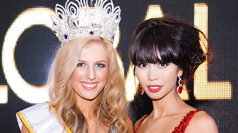 Hà Anh rạng rỡ đêm chung kết Miss Global 2015
