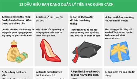 12 dấu hiệu bạn đang quản lý tiền bạc đúng cách