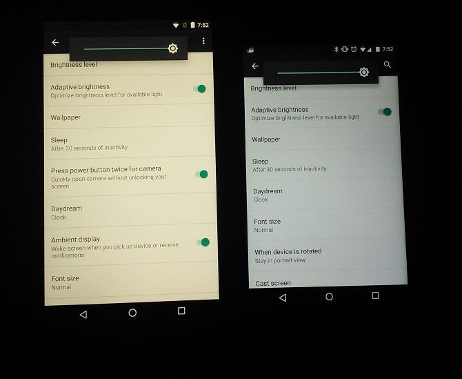 Màn hình Nexus 5X bị ngả vàng bất thường