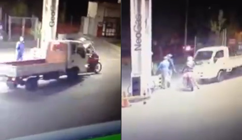 Nhóm cướp điêu đứng vì tài xế xe tải