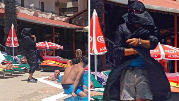 Khách chạy thục mạng vì bồi bàn mặc giống IS