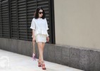Quý cô Hà thành điệu đà với váy ngắn trong street style tuần qua