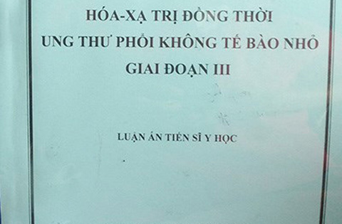 Hủy kết quả luận án tiến sĩ y khoa nhiều sai sót