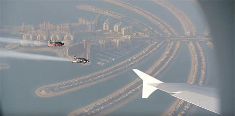 Xem người bay đua với siêu máy bay A380