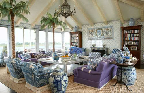 Trang trí nhà ấn tượng với sắc tím oải hương