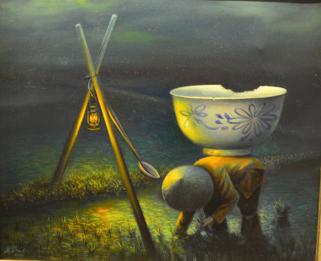 Triển lãm không tên của họa sĩ chuyên vẽ chân dung Bác Hồ