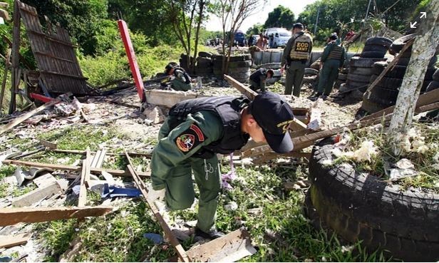 Nổ bom ở Thái Lan, 8 người thương vong