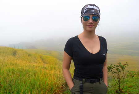 Hình ảnh đời thường năng động của nữ giảng viên kiến trúc