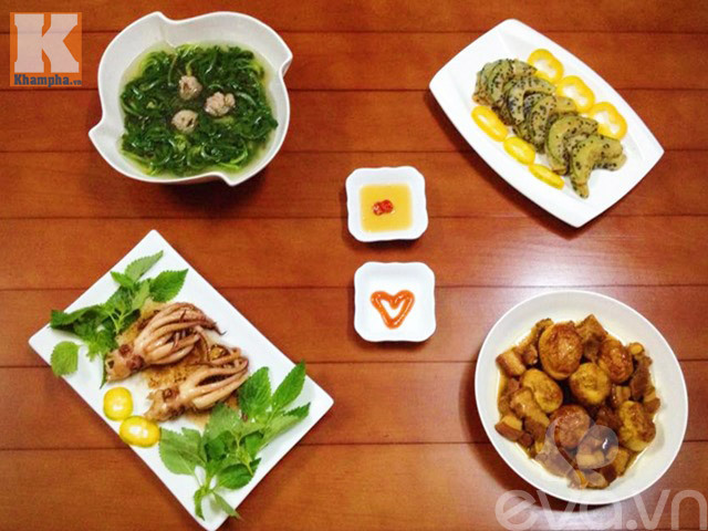 Ngon miệng với bữa cơm chiều đơn giản