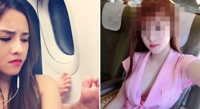 Cởi trần, sexy nóng mặt trên máy bay