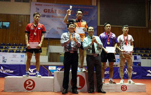 Bế mạc giải bóng bàn Hà Nội mở rộng 2015