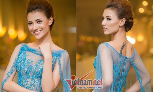 Hồng Quế mặc gợi cảm khoe hình xăm ở lưng