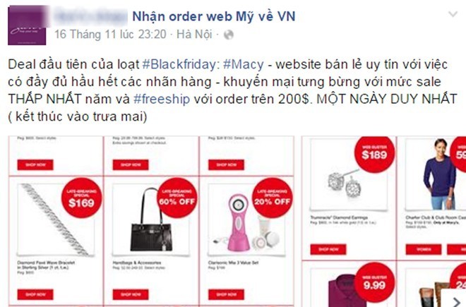 Dân buôn Việt đặt hàng Black Friday trước cả tháng