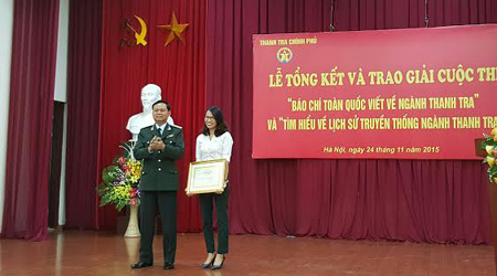 23 giải báo chí xuất sắc về ngành thanh tra
