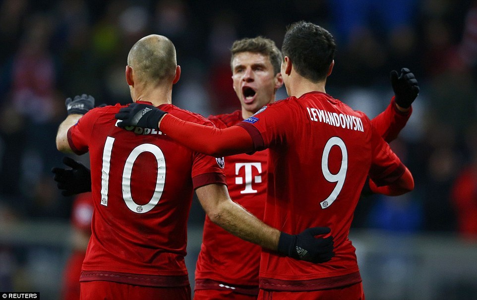 Highlights C1: Bayern Munich 4-0 Olympiakos
