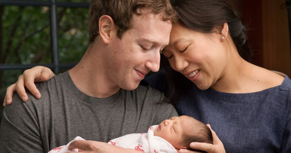 Mark hiến 99% cổ phần Facebook mừng con gái đầu lòng