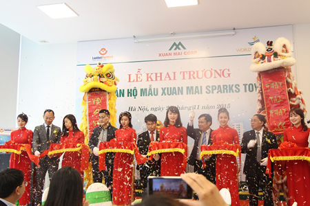 Căn hộ mẫu Xuan Mai Sparks Tower hút hàng trăm khách hàng