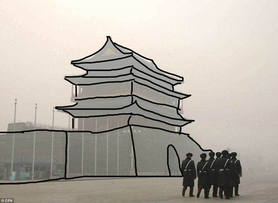 Bắc Kinh 'tàng hình' trong khói mù