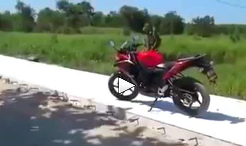 Mê siêu mô tô, khỉ lao vào tấn công chủ xe