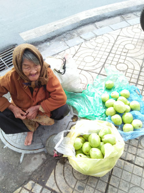 Sự thật đằng sau câu chuyện bà cụ 90 tuổi bán ổi giữa phố Hà Nội