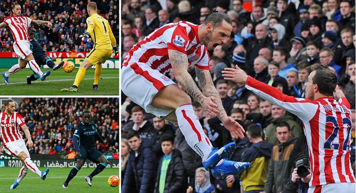 Highlights Premier League: Stoke 2-0 Man City