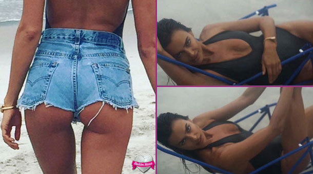 Irina Shayk uốn éo khoe đường cong ngoài biển