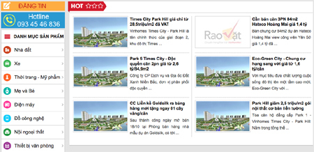Trang Rao vặt VietNamNet ra mắt giao diện mới
