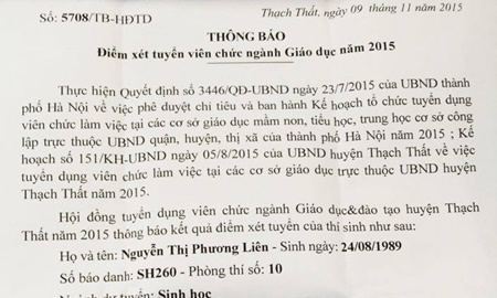 Bất ngờ hàng loạt thí sinh từ đỗ thành trượt viên chức