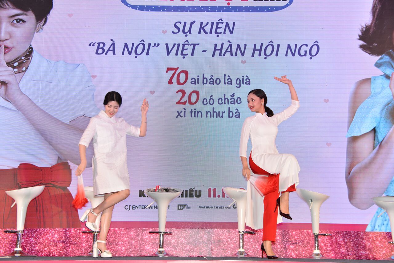 Miu Lê dạy 'nữ hoàng phòng vé' Hàn múa Thái cực Quyền