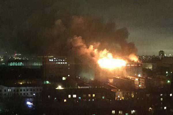 Cháy dữ dội tại thủ đô nước Nga