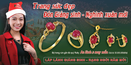 Trang sức đẹp đón Giáng sinh, nghinh xuân mới