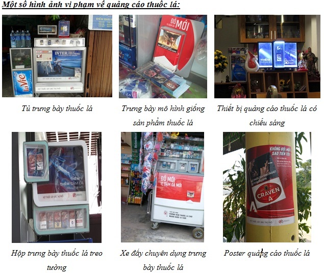 Vi phạm quảng cáo về thuốc lá tiếp tục tăng