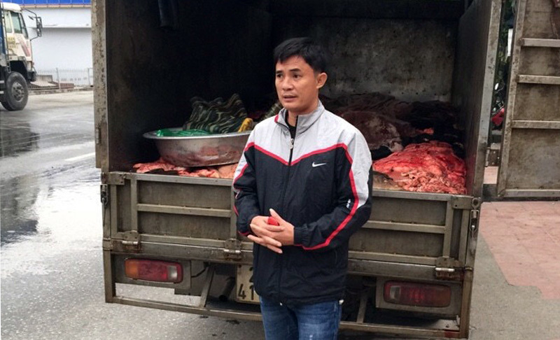 Bắt hơn 1 tấn nội tạng trâu bò đang tuồn vào HN