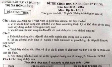 Hơn 70 giáo viên thi 'sát hạch' chung đề với học sinh giỏi lớp 9