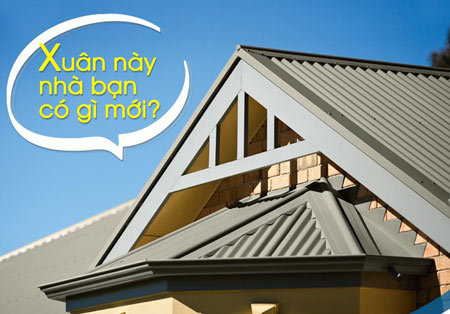 Nhà đẹp sành điệu với mái tôn phong thủy vân hoa cương