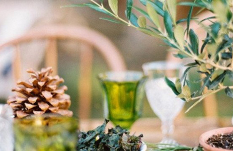 Trang trí bàn tiệc Noel theo phong cách Eco