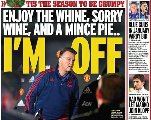 Van Gaal bị báo chí Anh