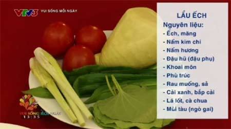 Cách làm lẩu ếch ngon khó cưỡng cho ngày đông Hà Nội