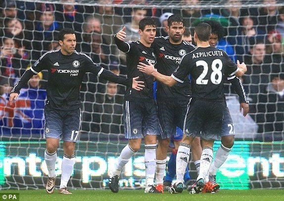 Oscar mở tỷ số cho Chelsea