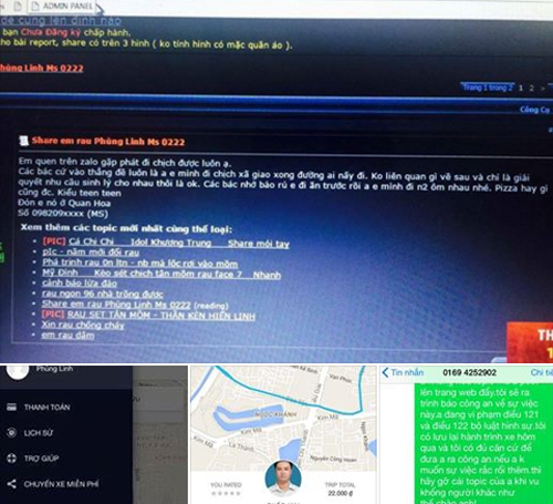 Khách nữ đi Uber bị đưa lên web sex