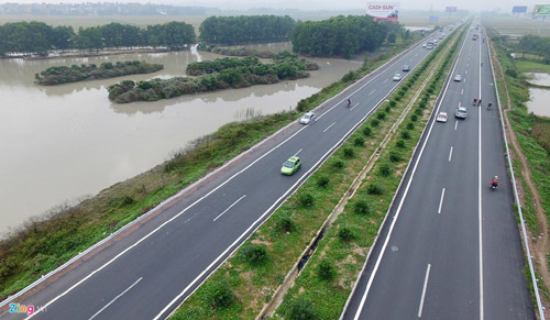 Toàn cảnh quốc lộ Hà Nội - Bắc Giang vừa khánh thành