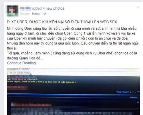 Lên cơn sốc, nhập viện vì lái xe Uber