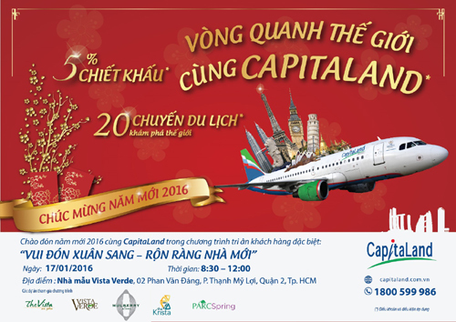 CapitaLand đưa ra nhiều ưu đãi lớn nhân dịp Tết