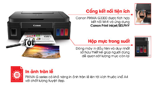 Canon Pixma G series, ‘trợ thủ’ in ấn cho DN