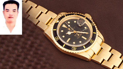 Dũng 'Thẹo': Đồng hồ Rolex vàng nguyên khối, tặng vợ hột xoàn nửa triệu USD