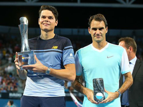 Raonic biến Federer thành cựu vương Brisbane International