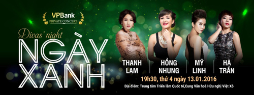 4 diva nhạc Việt hội ngộ live concert Ngày xanh