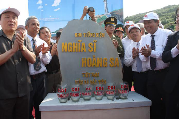 Khởi công khu tưởng niệm nghĩa sĩ Hoàng Sa