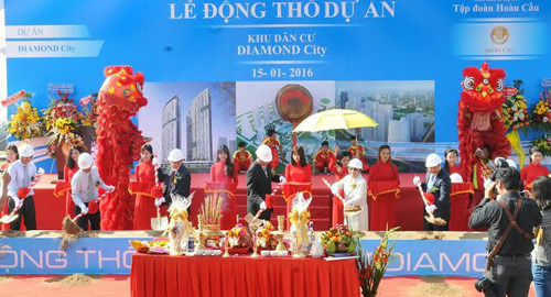 Động thổ dự án Diamond City có vốn 15.000 tỷ đồng